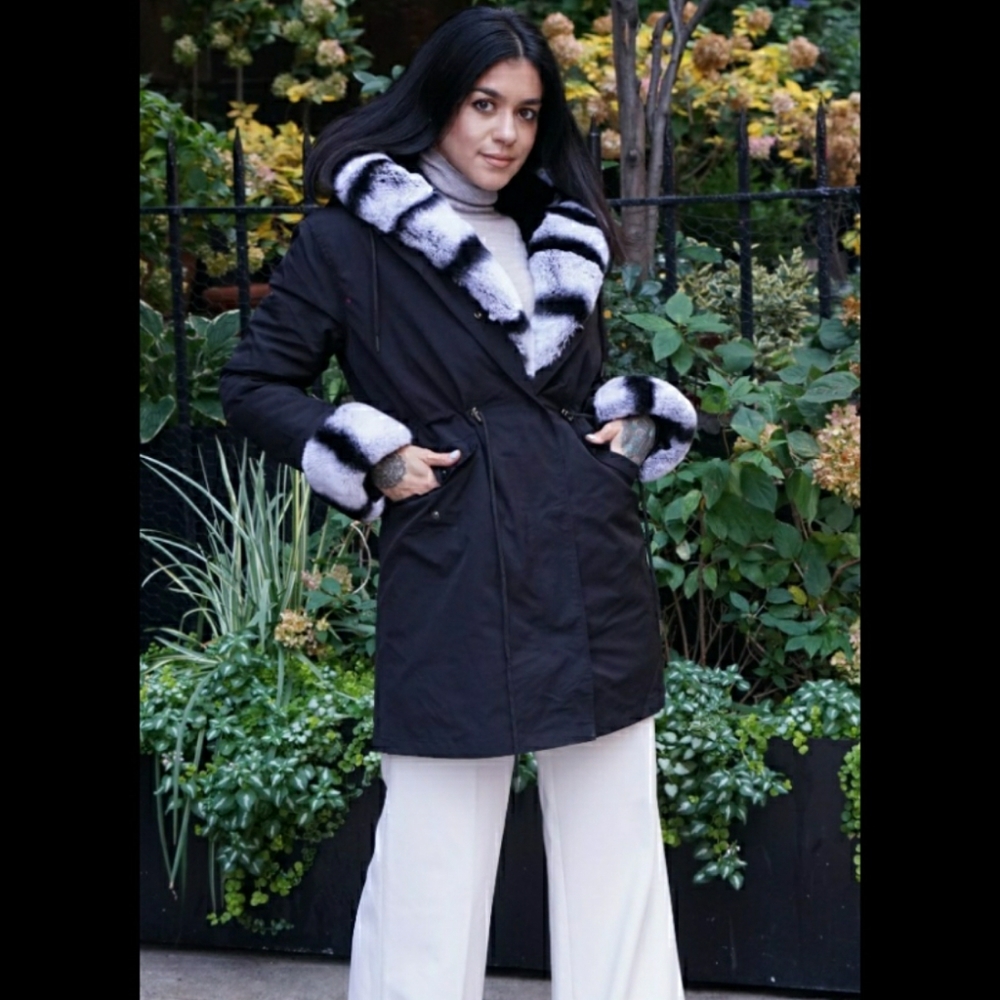 Fur lined Hooded Parker Rex Rabbit